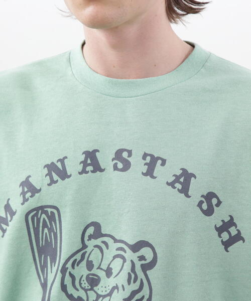 MANASTASH（マナスタッシュ）の「MANASTASH/マナスタッシュ/HEMP TEE MPC/ヘンプTシャツ（Tシャツ/カットソー・メンズ・ホワイト/ライトグリーン/ブラック・XL/L/M/S）」の21枚目の写真