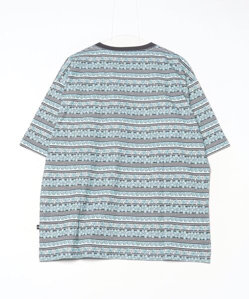 MAGIC NUMBER（マジック ナンバー）の「【MAGIC NUMBER】 FLOWER BORDER T-SHIRT フラワーボーダーティーシャツ（Tシャツ/カットソー・メンズ・ブルー/ブラック・LARGE/MEDIUM/X-LARGE）」の11枚目の写真