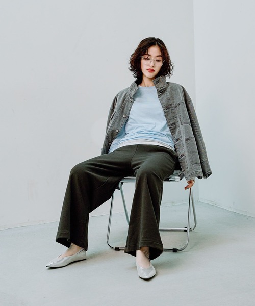 LEPSIM(レプシィム)の「タックスウェットパンツ 290328(スウェットパンツ・レディース・グレー/チャコールグレー/アイボリー・FREE)」の20枚目の写真