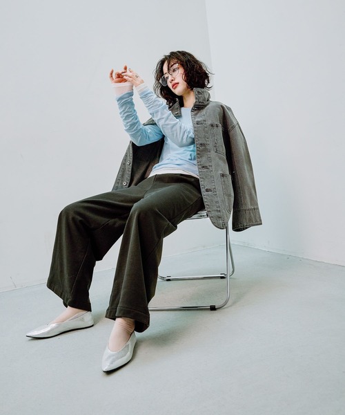 LEPSIM(レプシィム)の「タックスウェットパンツ 290328(スウェットパンツ・レディース・グレー/チャコールグレー/アイボリー・FREE)」の22枚目の写真