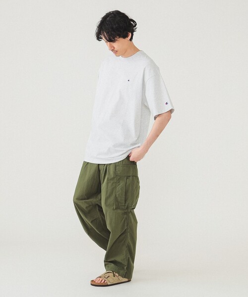 Champion(チャンピオン)の「【別注】Champion / フェイクイン Tシャツ(Tシャツ/カットソー・メンズ・ホワイト/ライトグレー/ブラック/ネイビー・L/M/XL)」の10枚目の写真