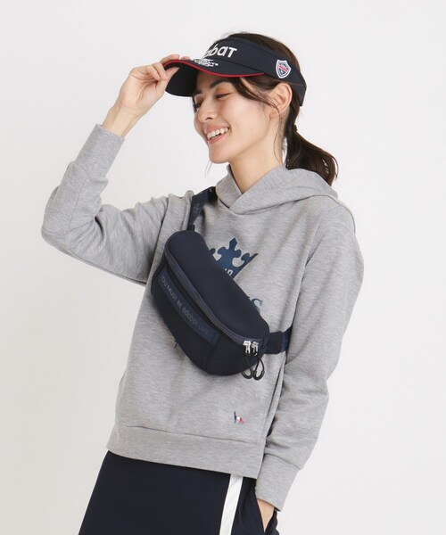 adabat（アダバット）の「【新レーベル ADABAT NAVY】ハニカムメッシュボディーバッグ（ボディバッグ/ウエストポーチ・レディース・ネイビー/ライトベージュ/ブラック/ホワイト・00）」の7枚目の写真