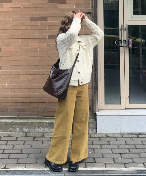 mebole（メボレ）の「レトロシーリングボタントート（ショルダーバッグ・レディース・ダークブラウン/ブラック・FREE）」の13枚目の写真