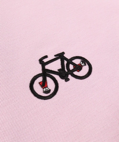 Picone CLUB(ピッコーネクラブ)の「モチーフ刺繍UV速乾ポロシャツ(ポロシャツ・レディース・ライトブルー/ピンク/ホワイト/ネイビー・S/M/L)」の10枚目の写真