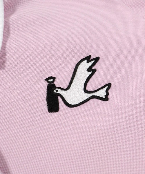 Picone CLUB(ピッコーネクラブ)の「モチーフ刺繍UV速乾ポロシャツ(ポロシャツ・レディース・ライトブルー/ピンク/ホワイト/ネイビー・S/M/L)」の8枚目の写真