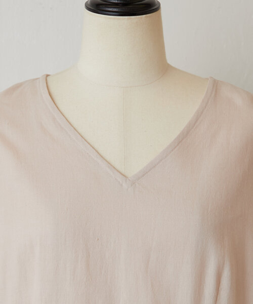 BEARDSLEY（ビアズリー）の「リネンギャザーワンピ（ワンピース・レディース・ブラック/ピンク・FREE）」の4枚目の写真