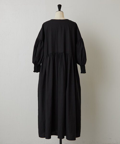 BEARDSLEY（ビアズリー）の「リネンギャザーワンピ（ワンピース・レディース・ブラック/ピンク・FREE）」の13枚目の写真