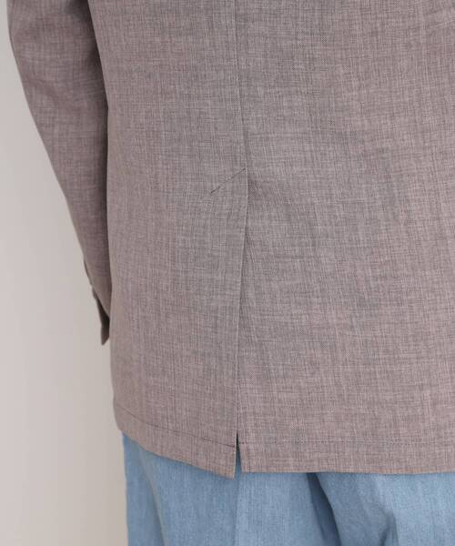 THE SHOP TK （ザ ショップ ティーケー ）の「リネンライクシングルジャケット セットアップ可（テーラードジャケット・メンズ・ライトベージュ/ブルー系その他/ネイビー・01/02/03/04）」の12枚目の写真