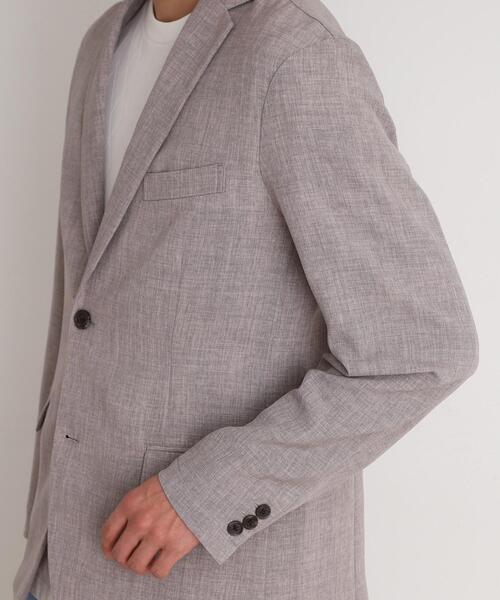 THE SHOP TK （ザ ショップ ティーケー ）の「リネンライクシングルジャケット セットアップ可（テーラードジャケット・メンズ・ライトベージュ/ブルー系その他/ネイビー・01/02/03/04）」の14枚目の写真
