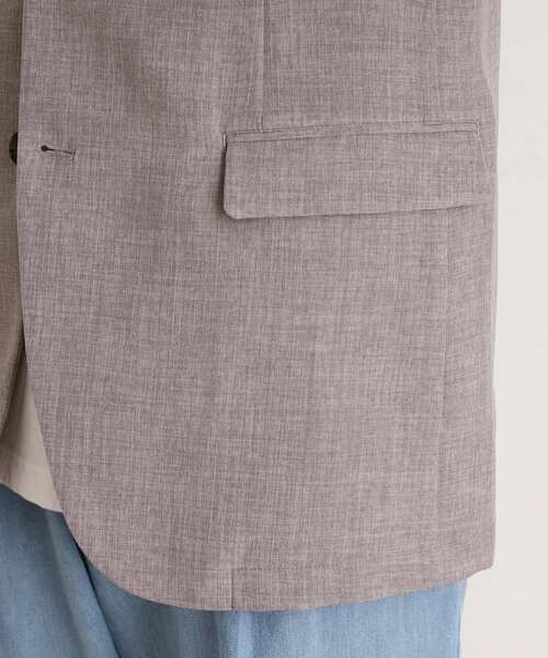 THE SHOP TK （ザ ショップ ティーケー ）の「リネンライクシングルジャケット セットアップ可（テーラードジャケット・メンズ・ライトベージュ/ブルー系その他/ネイビー・01/02/03/04）」の15枚目の写真