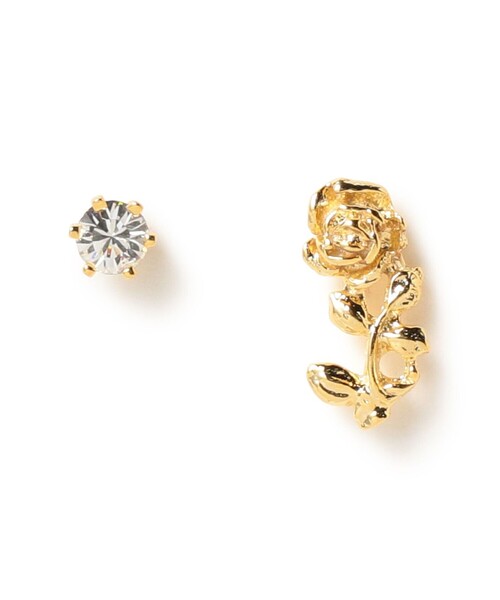セール】クリスタル ROSE ピアス（ピアス（両耳用））｜Ray