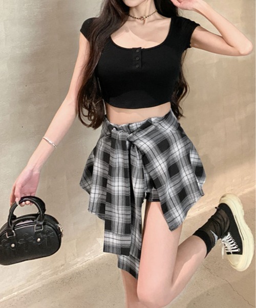 ローチェ　ロングシャツ　ショートパンツ　M ローチェ ロングシャツ ショートパンツ M