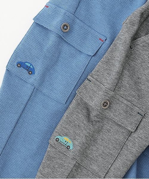 sense of wonder（センスオブワンダー）の「カーズニットツイルカーゴパンツ（その他パンツ・キッズ・グレー/ブルー・110cm/100cm/130cm/120cm/80ｃｍ/90cm）」の6枚目の写真
