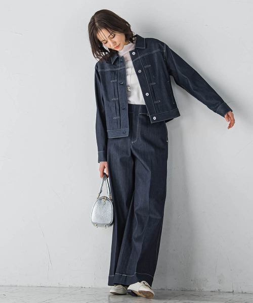 LAUTREAMONT（ロートレアモン）の「【KAIHARA】ストレッチデニムジャケット（デニムジャケット・レディース・ネイビー・9号）」の12枚目の写真