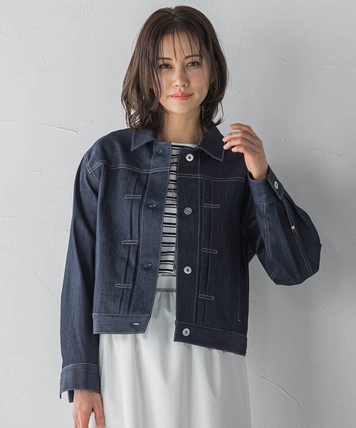 LAUTREAMONT（ロートレアモン）の「【KAIHARA】ストレッチデニムジャケット（デニムジャケット・レディース・ネイビー・9号）」の18枚目の写真