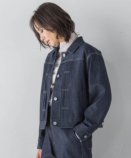 LAUTREAMONT（ロートレアモン）の「【KAIHARA】ストレッチデニムジャケット（デニムジャケット・レディース・ネイビー・9号）」の20枚目の写真