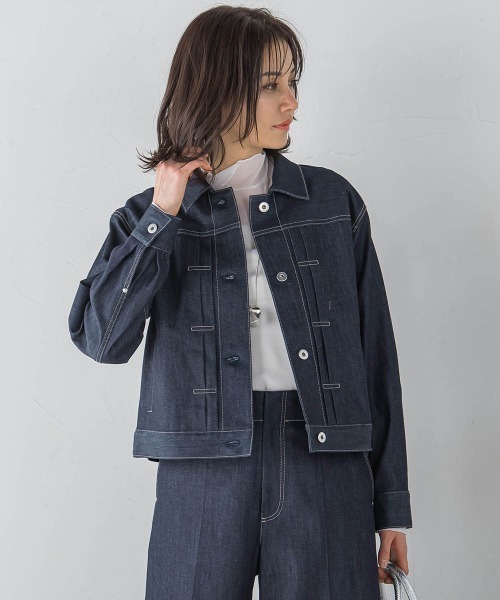 LAUTREAMONT（ロートレアモン）の「【KAIHARA】ストレッチデニムジャケット（デニムジャケット・レディース・ネイビー・9号）」の21枚目の写真