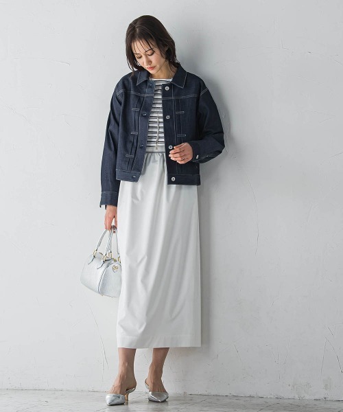 LAUTREAMONT（ロートレアモン）の「【KAIHARA】ストレッチデニムジャケット（デニムジャケット・レディース・ネイビー・9号）」の22枚目の写真