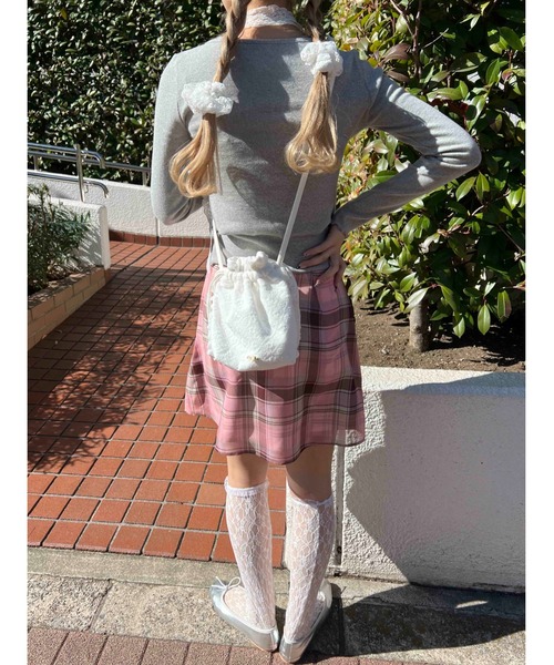 WC(ダブル シー)の「コットンレースミニポシェット(ショルダーバッグ・レディース・ホワイト・FREE)」の7枚目の写真