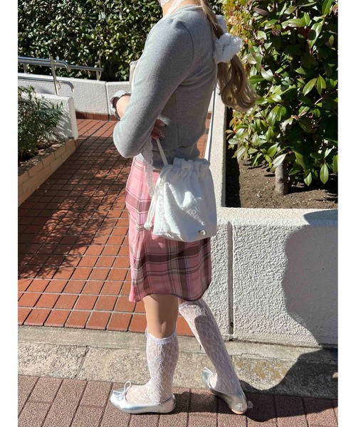 WC(ダブル シー)の「コットンレースミニポシェット(ショルダーバッグ・レディース・ホワイト・FREE)」の8枚目の写真