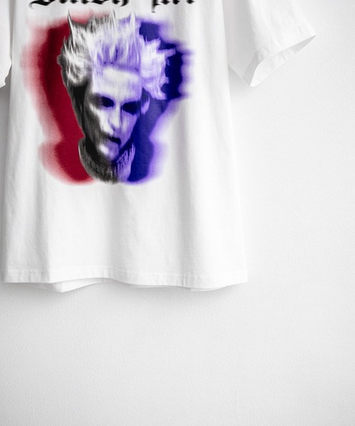 Rocky Monroe(ロッキーモンロー)の「オーバーサイズ グリッチアートグラフィックロゴプリントクールネック半袖Tシャツ(Tシャツ/カットソー・メンズ・ホワイト/ブラック・XXL/XL/L/M)」の16枚目の写真