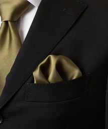 STYLE＝（スタイルイコール）の「【STYLE=】シルク100% ポケットチーフ 結婚式 京都 シルク100% 無地 白 日本製 パーティ 全18色（ポケットチーフ）」