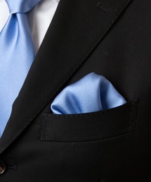 STYLE＝（スタイルイコール）の「【STYLE=】シルク100% ポケットチーフ 結婚式 京都 シルク100% 無地 白 日本製 パーティ 全18色（ポケットチーフ）」
