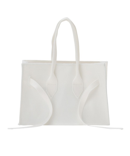 SEA(シー)の「キャンバス パロディーバッグ L(トートバッグ・レディース・ブラック/ホワイト・ONE SIZE)」の6枚目の写真