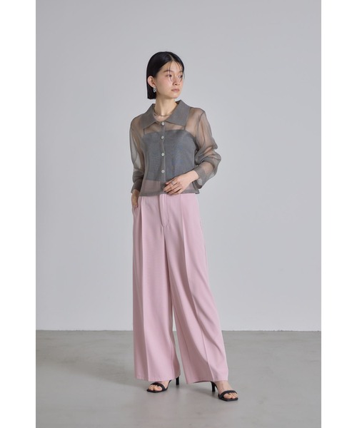 センタープレスワイドタックパンツ（その他パンツ