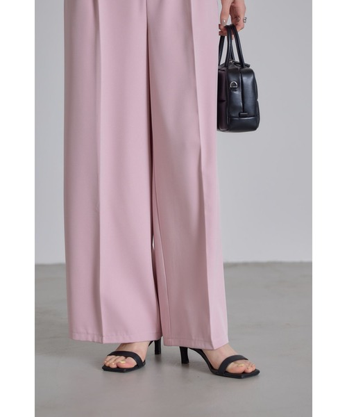 &. NOSTALGIA(アンドドットノスタルジア)の「センタープレスワイドタックパンツ(その他パンツ・レディース・ライトベージュ/ブラック/グレー/ピンク・S/M)」の13枚目の写真