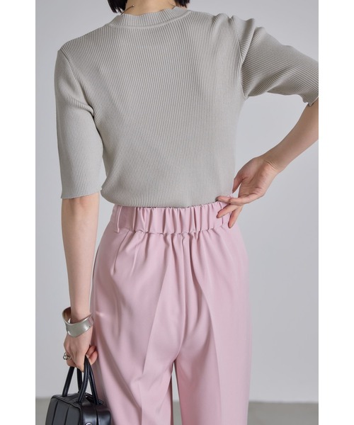 &. NOSTALGIA(アンドドットノスタルジア)の「センタープレスワイドタックパンツ(その他パンツ・レディース・ライトベージュ/ブラック/グレー/ピンク・S/M)」の14枚目の写真