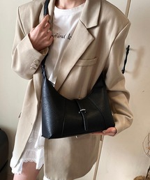 フェイクレザー ショルダーバッグ レディース