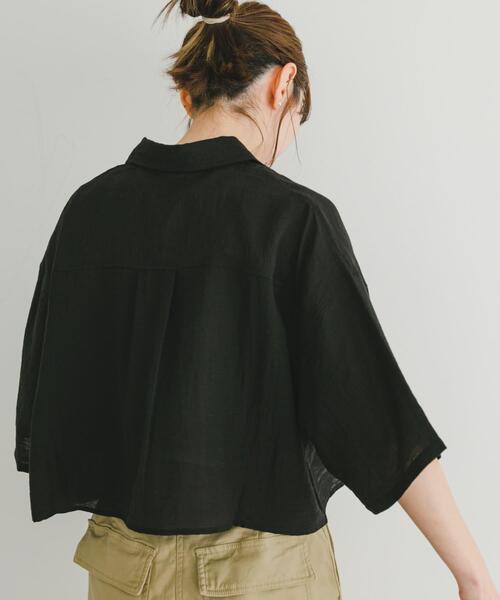 ITEMS URBANRESEARCH(アイテムズ アーバンリサーチ)の「ドットボタンシアーシャツ(シャツ/ブラウス・レディース・オフホワイト/ブルー/ブラック・FREE)」の22枚目の写真