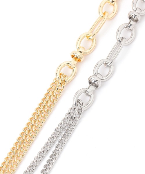 studio CLIP（スタディオクリップ）の「ミックスチェーンブレス（ブレスレット・レディース・その他1/その他2・FREE）」の4枚目の写真