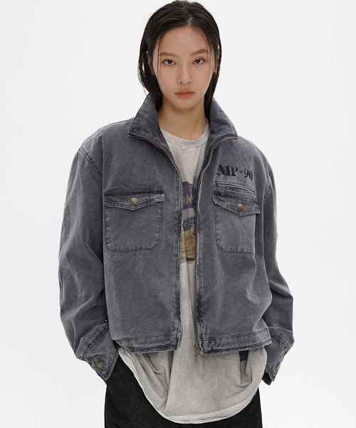 セール】オーバーサイズ 汚れ加工 ステッカープリント Tシャツ