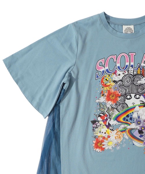 ScoLar（スカラー）の「151652：スカラー×コラージュ柄 チュール重ね