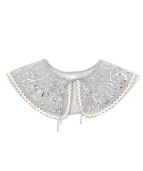 niko and...（ニコアンド）の「オリジナルアソート刺繍付け襟（付け襟・レディース・ライトブルー/アイボリー/グレー・0）」の5枚目の写真