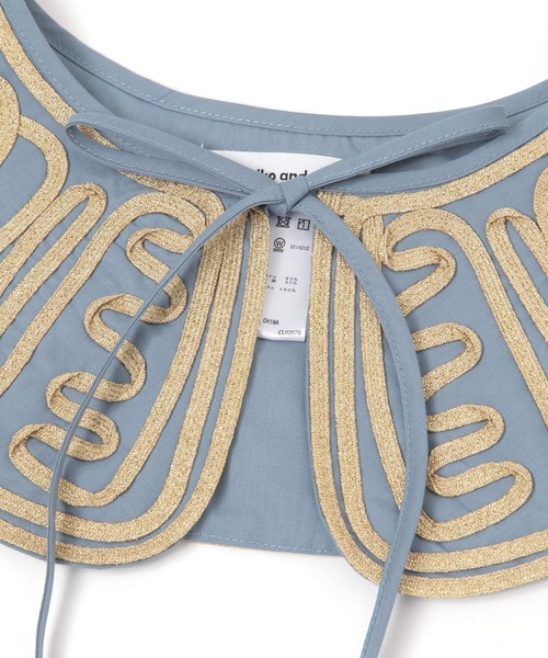 niko and...（ニコアンド）の「オリジナルアソート刺繍付け襟（付け襟・レディース・ライトブルー/アイボリー/グレー・0）」の16枚目の写真