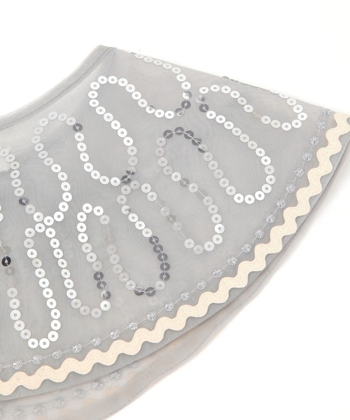 niko and...（ニコアンド）の「オリジナルアソート刺繍付け襟（付け襟・レディース・ライトブルー/アイボリー/グレー・0）」の11枚目の写真