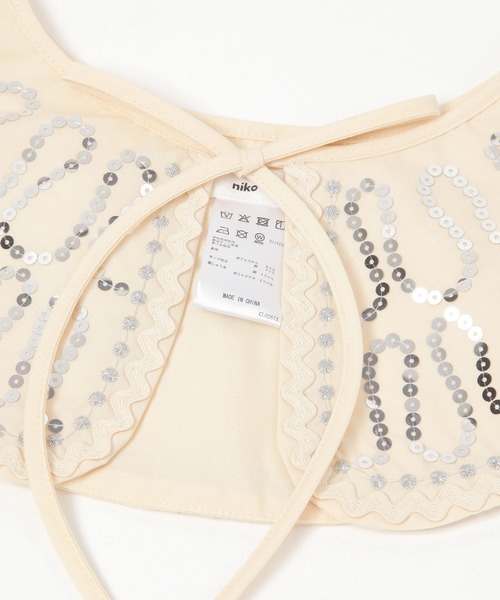 niko and...（ニコアンド）の「オリジナルアソート刺繍付け襟（付け襟・レディース・ライトブルー/アイボリー/グレー・0）」の10枚目の写真