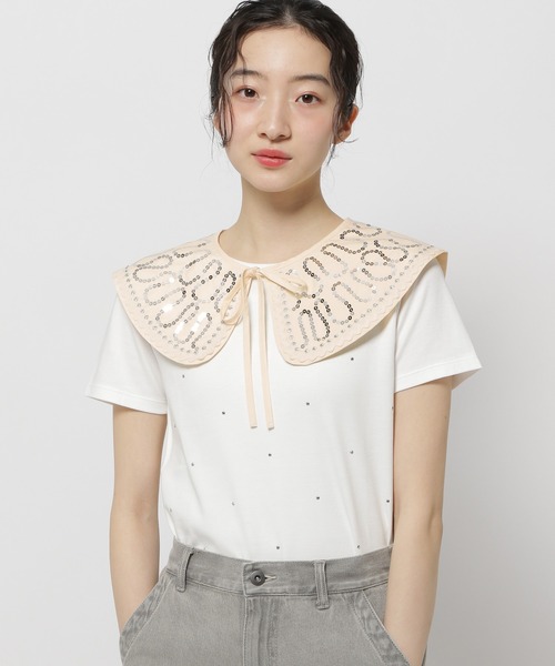 niko and...（ニコアンド）の「オリジナルアソート刺繍付け襟（付け襟・レディース・ライトブルー/アイボリー/グレー・0）」の17枚目の写真