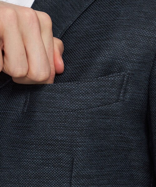 MACKINTOSH LONDON（マッキントッシュ ロンドン）の「【BREASY JACKET】LENO CLOTH セットアップジャケット（テーラードジャケット・メンズ・グレー/ブルー系その他7/グレー系その他2/ベージュ系その他2・36/38/40）」の12枚目の写真