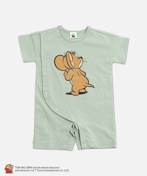 Tom＆Jerry（トムアンドジェリー）の「〈トムとジェリー〉半袖カバーオール（ロンパース・キッズ・B/A/D/C・80ｃｍ/70cm/60cm）」の2枚目の写真