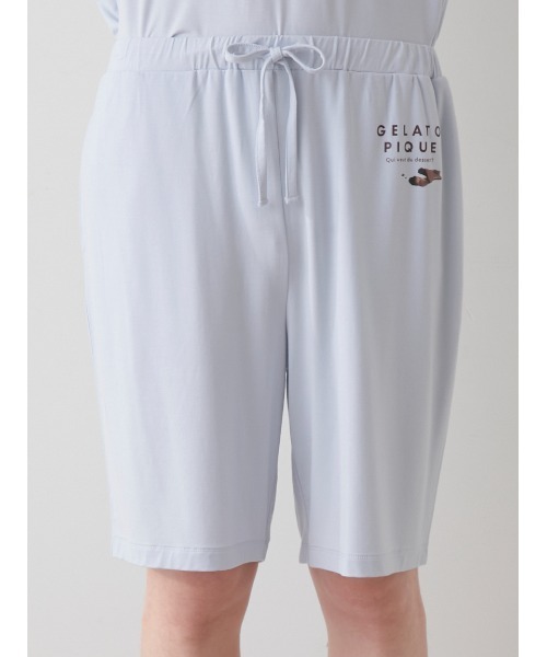 【HOMME】COOLレーヨンロゴTシャツ&ハーフパンツ HOMME】【接触冷感】クールレーヨンロゴTシャツ＆ハーフパンツ