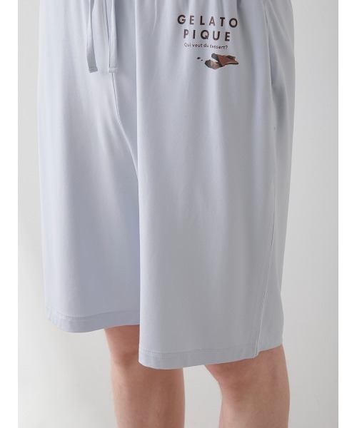 【HOMME】COOLレーヨンロゴTシャツ&ハーフパンツ セール】【HOMME】【接触冷感】COOLレーヨンロゴハーフパンツ
