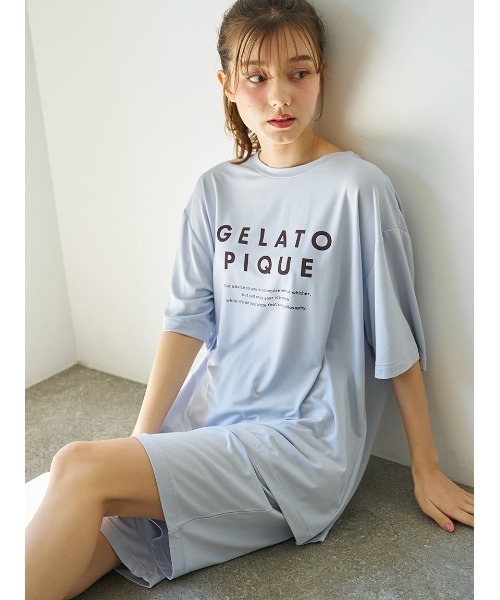 【HOMME】COOLレーヨンロゴTシャツ&ハーフパンツ HOMME】【接触冷感】COOLレーヨンロゴハーフパンツ（ルーム