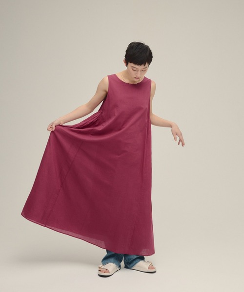 eL(エル)の「【eL】Cotton Boil Sleeveless One-piece/326086(ワンピース・レディース・ブラック/ボルドー・FREE)」の10枚目の写真