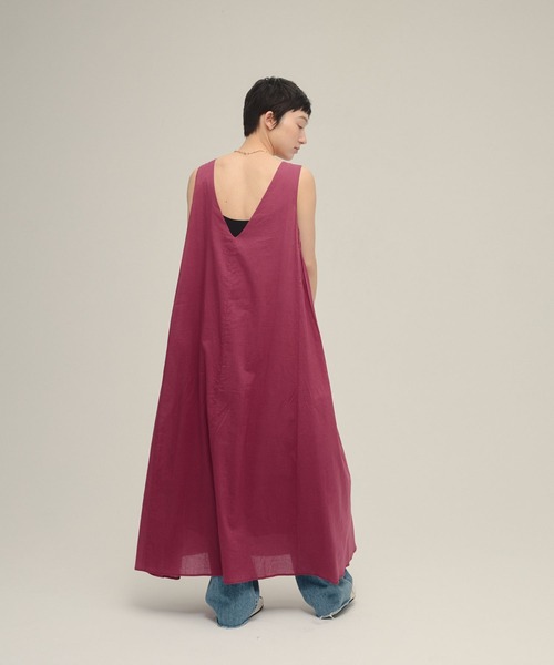 eL(エル)の「【eL】Cotton Boil Sleeveless One-piece/326086(ワンピース・レディース・ブラック/ボルドー・FREE)」の12枚目の写真