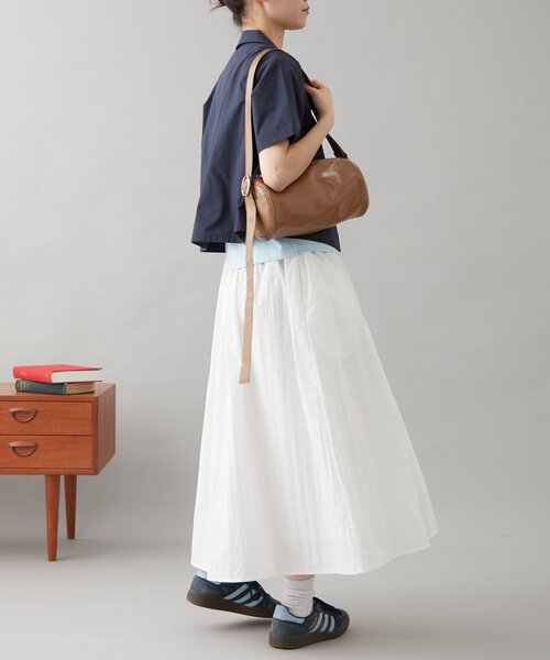 GEVACO（ゲバコ）の「【GEVACO】テーラー半袖ジャケット（その他アウター・レディース・ベージュ/ネイビー・ONE SIZE）」の8枚目の写真