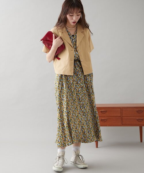 GEVACO（ゲバコ）の「【GEVACO】テーラー半袖ジャケット（その他アウター・レディース・ベージュ/ネイビー・ONE SIZE）」の18枚目の写真